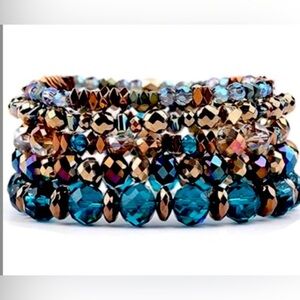 Bohemian glass beaded bracelets